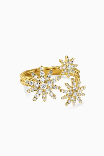 Starburst Diamond Ring in 18kt Gold