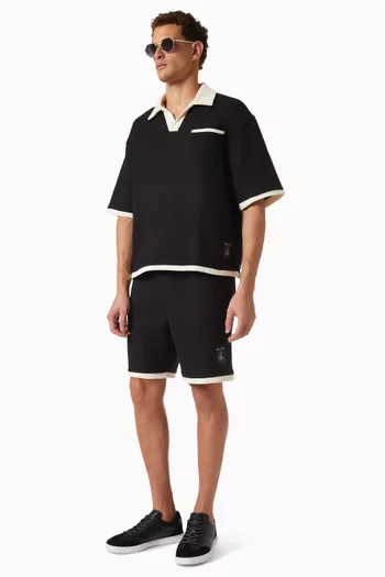 Brice Boxy Polo Shirt in Tencel Blend