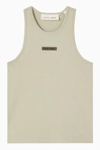 Logo Tank Top in Cotton
