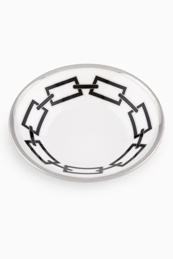 Catene Coffee Saucer in Porcelain, 11cm