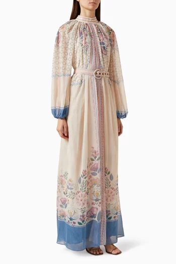 Tessella Belted Midi Dress
