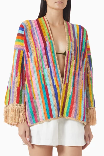 Jagger Striped Jacket in Knit