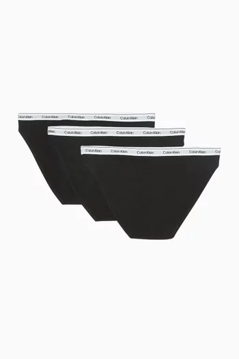 3-pack Low Rise Bikini Briefs in Stretch-cotton