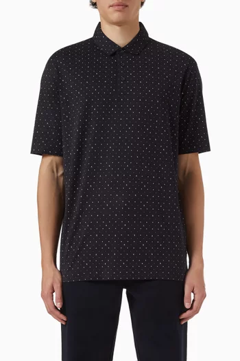 Logo Polo Shirt in Cotton