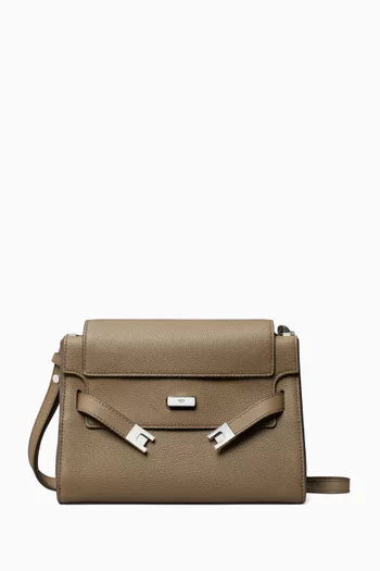 Mini Lee Radziwill Shoulder Bag  in Pebbled Leather