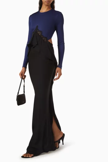 Endrey Disconnect Maxi Dress in Viscose
