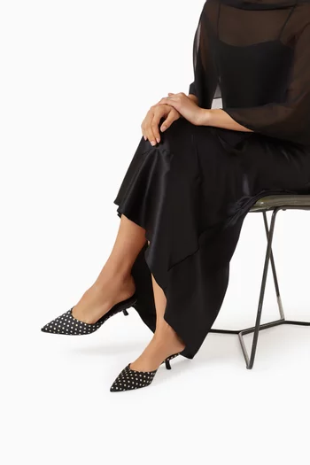 Wilda 50 Mules in Satin