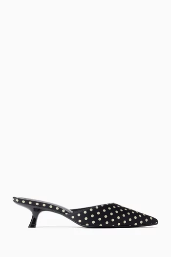 Wilda 50 Mules in Satin