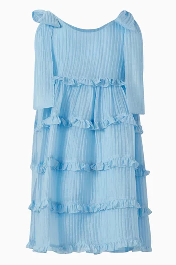 Ruffled Buttoned Dress