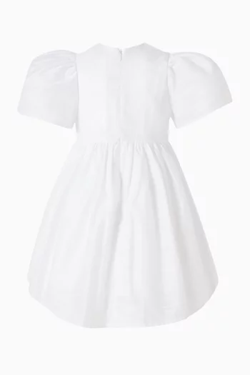 Floral Appliqué Dress in Tulle
