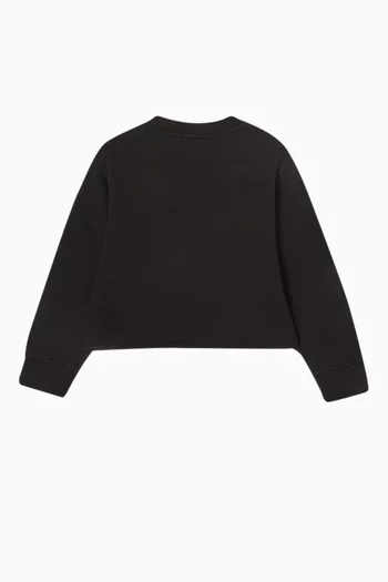 Logo Sweatshirt in Organic Cotton