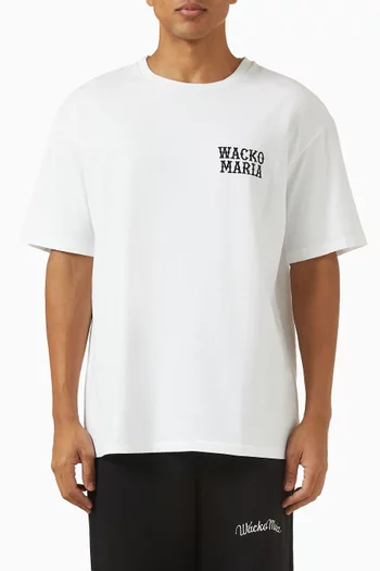 Washed Crewneck T-shirt in Cotton