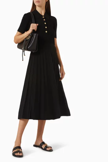 Polo Dress in Viscose Blend