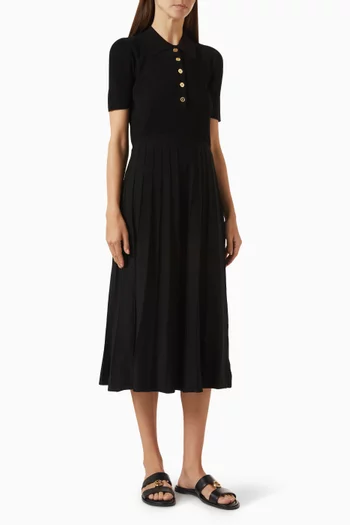 Polo Dress in Viscose Blend