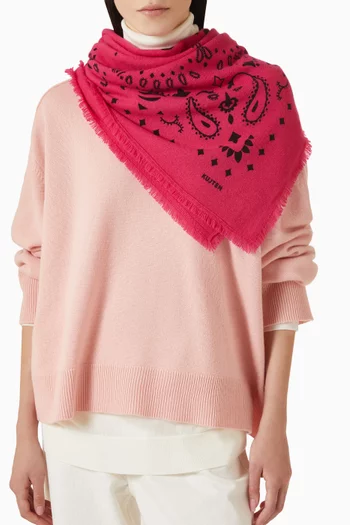 Large Hachiko Bandana in Cashmere