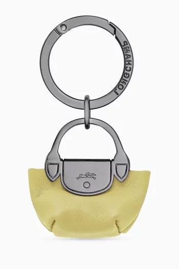 Le Pliage Xtra Keyring in Leather
