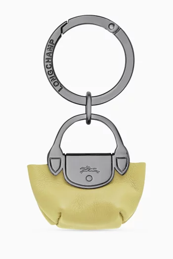 Le Pliage Xtra Keyring in Leather