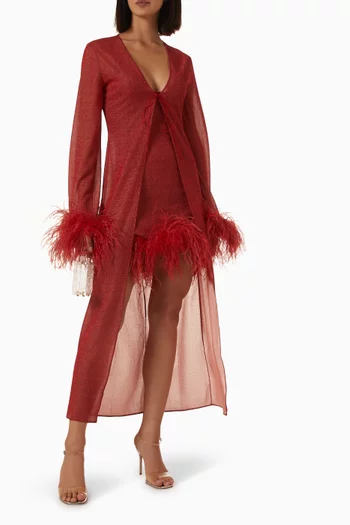 Lumière Plumage Mini Dress