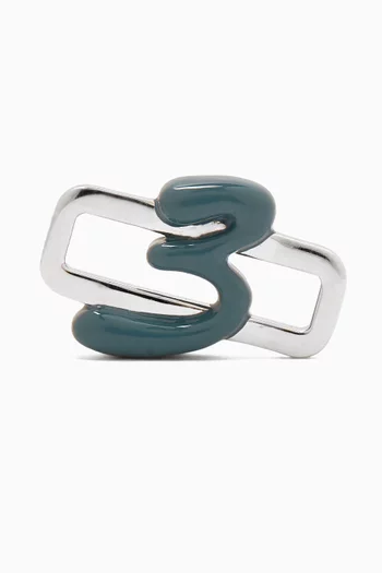 Three Charm in Sterling Silver with Enamel