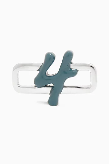 Four Charm in Sterling Silver with Enamel