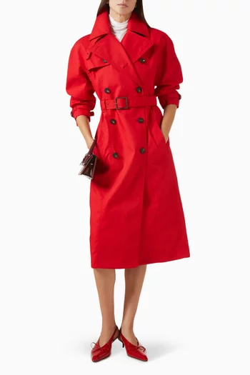 معطف ترنش سيتا قطن وغابردين