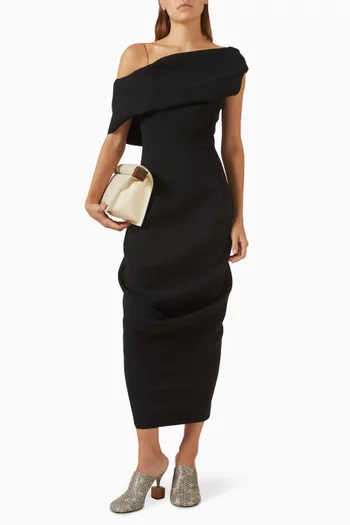 فستان بيسكي كريب وفيسكوز