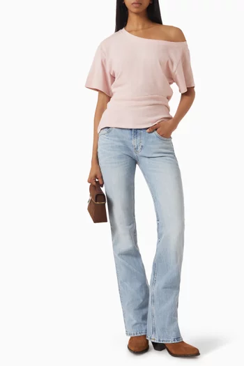 Maria Slim Bootcut Jeans in Denim