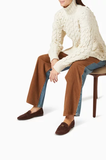 Sculpted C Penny Loafers in Suede