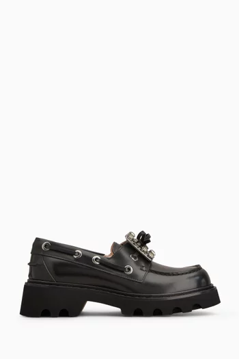 Viv' Rangers Truck Boat Shoes in Calfskin Leather