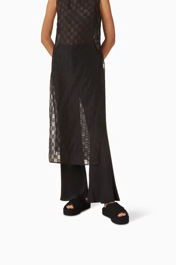 حذاء مفتوح لاجونا بنعل سميك نيوبرين منسوج