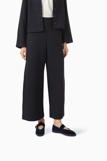 Sophie Buckled Ballet Flats in Velvet