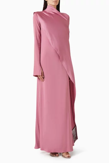 Mounia Maxi Dress in Crepe Cady