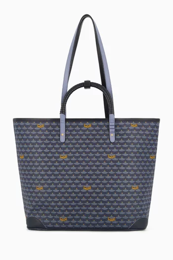 Double Battle 35 Tote Bag in Scale Canvas & Leather
