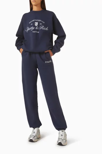 Syracuse Embroidered Sweatpants in Cotton
