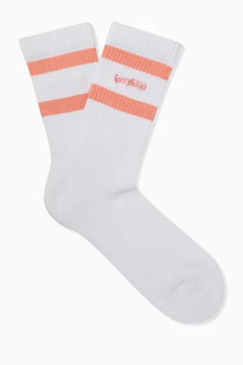 Serif Logo Sports Socks