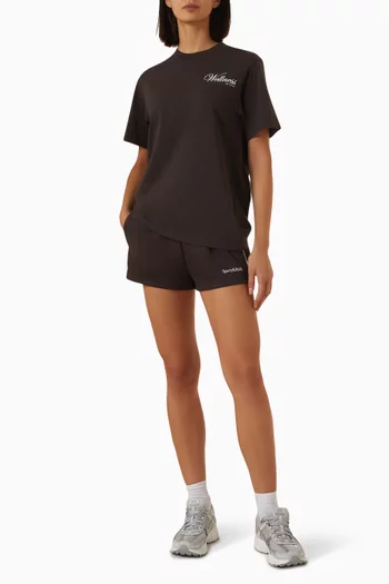 Serif Logo Retro Track Shorts
