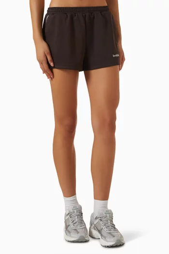 Serif Logo Retro Track Shorts