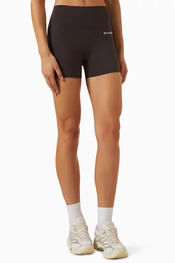 Serif Logo Mini Biker Shorts