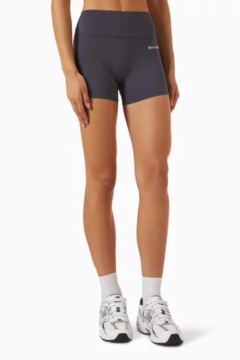 Serif Logo Mini Biker Shorts