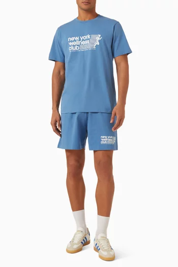 USA Wellness Club Gym Shorts in Fleece