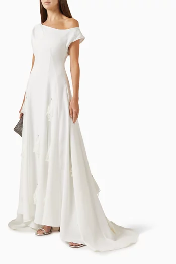 3D Floral Motif Gown