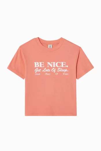 Be Nice Kids T-shirt in Cotton