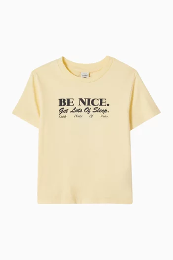 تي شيرت بطبعة Be Nice قطن للأطفال