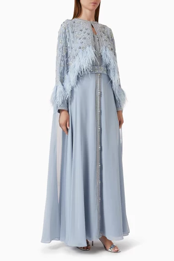 Embellished Cape Kaftan