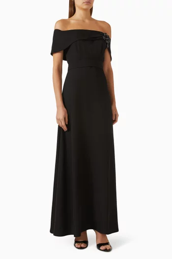 Off-shoulder Maxi Dress