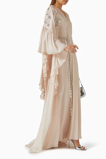 Floral-embellished Kaftan