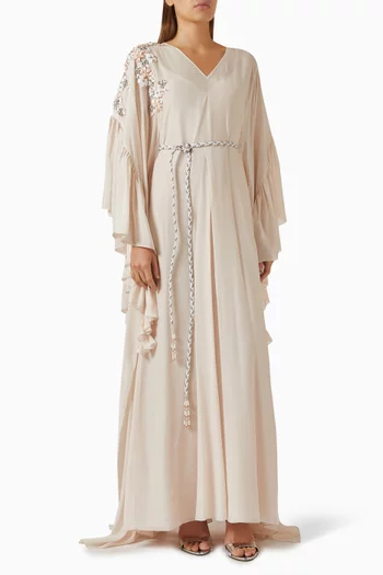 Floral-embellished Kaftan