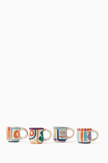 Espresso Cups in Ceramic, Set of 4