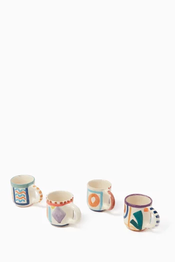 Espresso Cups in Ceramic, Set of 4