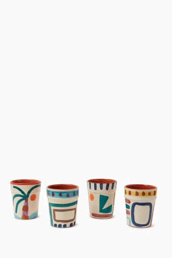 Mouja Cups in Ceramic, Set of 4